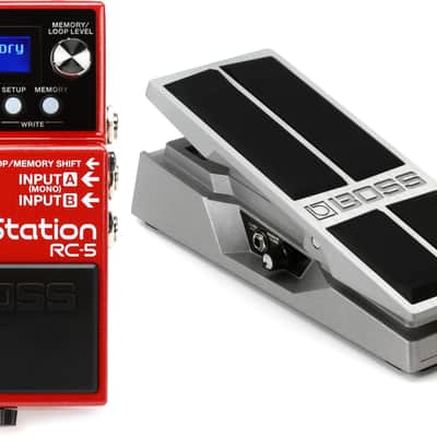 Boss RC-5 Loop Station Compact Phrase Recorder Pedal Bundle with Boss FV-500L Foot Volume Pedal - Low Impedance image 1