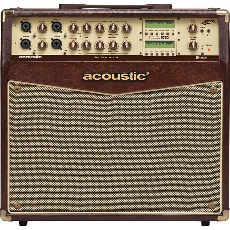 Acoustic A1000 2-Channel 100-Watt Stereo 2x8" Acoustic Instrument Amplifier image 1