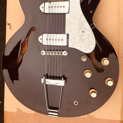 Epiphone Casino Ebony Black (Reissue) EB 2003 Peerless Korea Built image 2