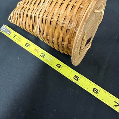 Caxixi, Basket Shaker, Rattan Wrap w/Wooden Bottom, Medium 5"x3" - MINT image 2