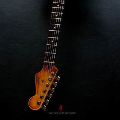 Fender Stratocaster 60th  Anniversary Daphne Blue Heavy Aged Relic by East Gloves Customs image 18