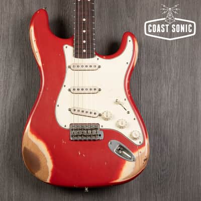 Mint Nash Guitars S-67 Dakota Red, Large CBS headstock, heavy relic
