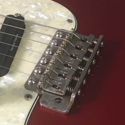 LEFTY! 1986 Vintage Boutique Super Strat Custom Guitar DiMarzio Duncan Candy Apple Red 7.6 Lb HSC image 11