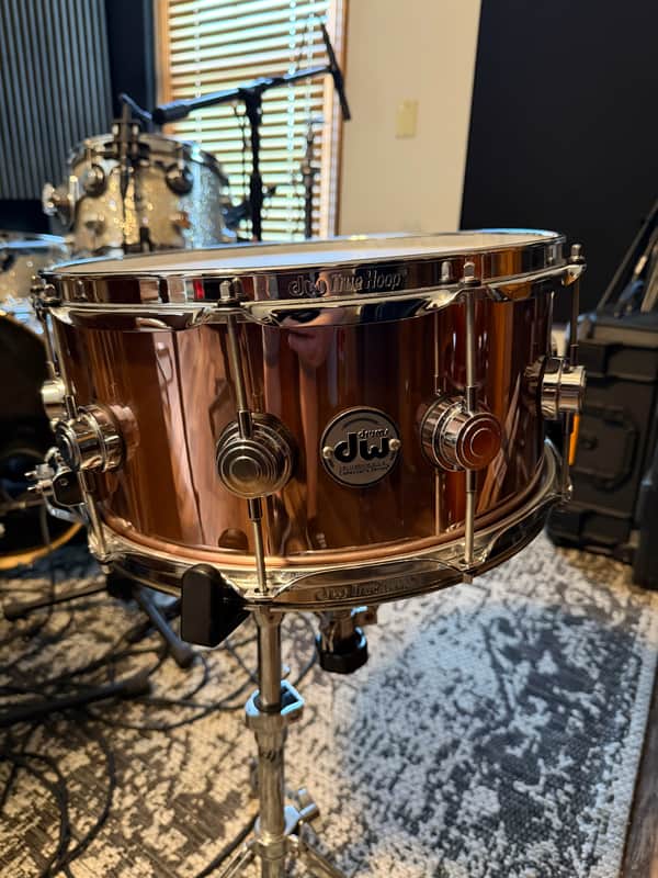 6.5x14 DW Collectors Series Maple VLT - Rose Copper Finishply image 1