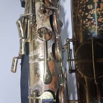 1934 BUESCHER TRUE TONE BARITONE SAX USA image 7