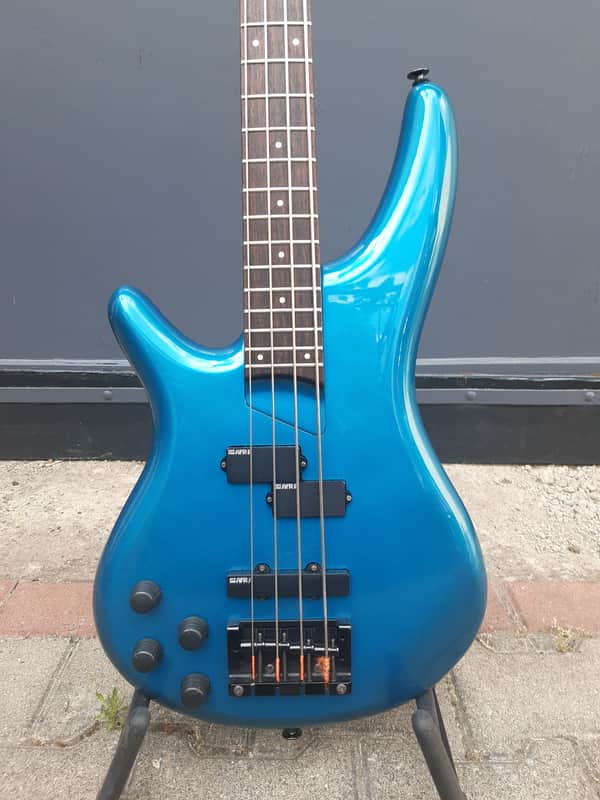 Ibanez SR800 Soundgear vintage 1991 Made in Japan left handed lefty Laser Blue image 1