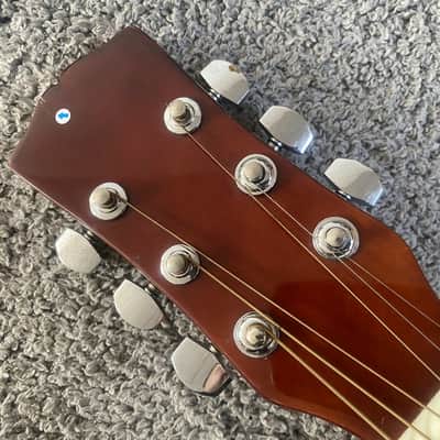 Veneer Tiger Maple Top 40 Inch Acoustic Guitar, Mahogany Neck Rosewood Fretboard image 11