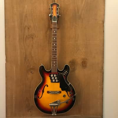 St. Moritz ES-335 Style MIJ Fuji Gen Hollow Body 1960s image 2