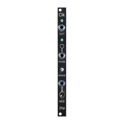 2hp CLK Eurorack Clock Module (Black) image 1