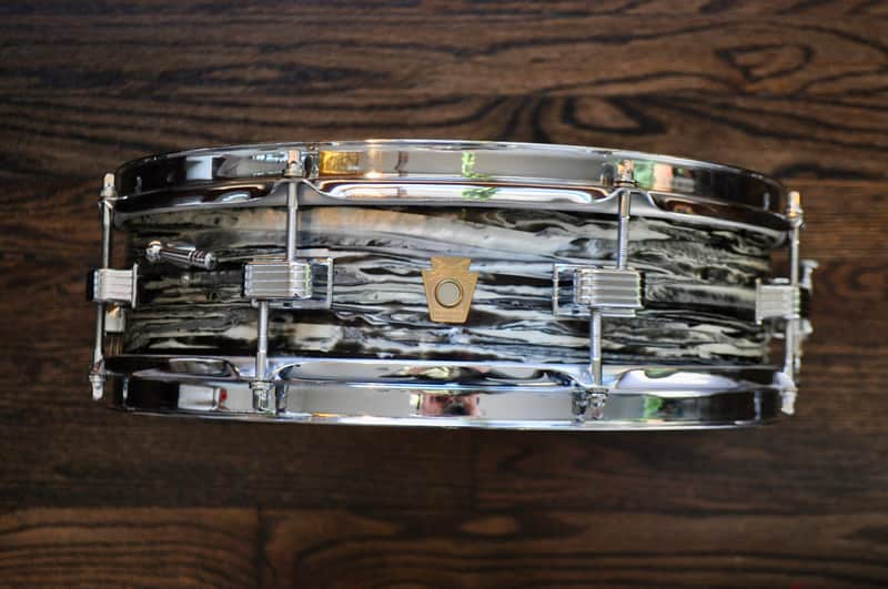 Ludwig Oyster Black Pearl Downbeat 4x14" Snare : 1964 #78989 image 1