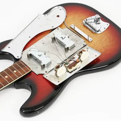 1966 Teisco Del Rey VN2 Baritone Electric Guitar - Very Cool Bari Model in 100% All Orig. Condition! image 22