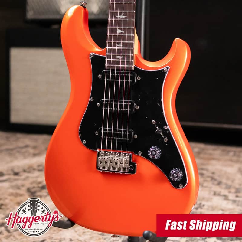PRS SE NF3 Rosewood Fretboard Electric Guitar - Metallic Orange with Gig Bag image 1