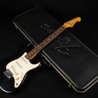 1983 Fender Dan Smith Era 2-Knob Stratocaster RW - Black | USA Fullerton Vintage Rosewood Fretboard Free Flyte Tremolo | CoA OHSC image 20