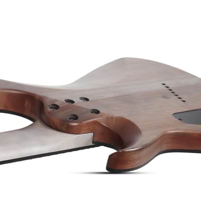 Schecter Omen Elite-7 Multiscale Black Cherry Burst image 7