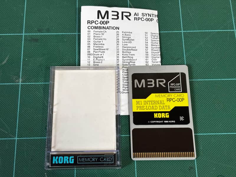 KORG M3R PROGRAM CARD M1 INTERNAL PRE-LOAD DATA RPC-00P | Reverb