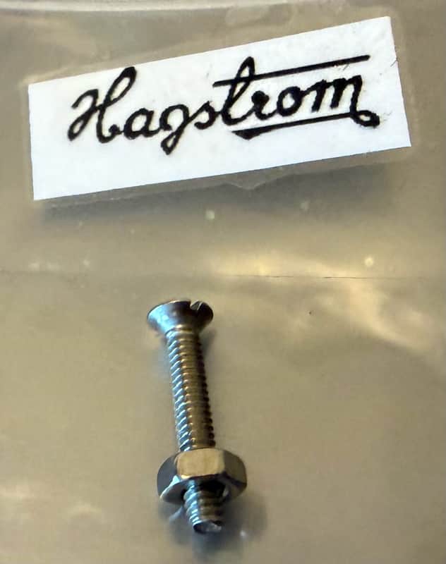 Hagstrom Kent Switch guard flat-head screw with nut image 1