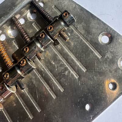 Fender Mustang bass bridge 1960' 70's USA Vintage relic / aged 66-78 RI image 2