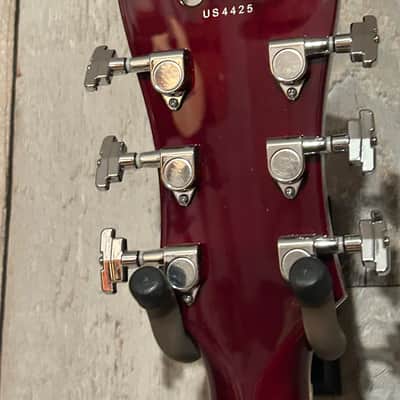 D'Angelico Premier DC Semi-Hollow Double Cutaway with Stairstep Tailpiece Trans Wine, Pro Setup Very Nice ! image 14