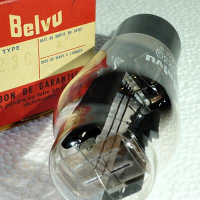 Vintage 5Z3G / VT-145 tube, Belvu black plates 1959, NOS, New in box, Tested image 3