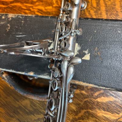 Vintage 1928 “The Elkhart” Metal Clarinet Rare Model - Restored, Ready to Play! image 7