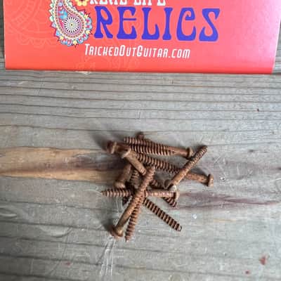 Real Life Relics Fender® Aged Nickel Slot Head Screws 3 X 1 (Pack of 12) 0018373049    [DM10]
