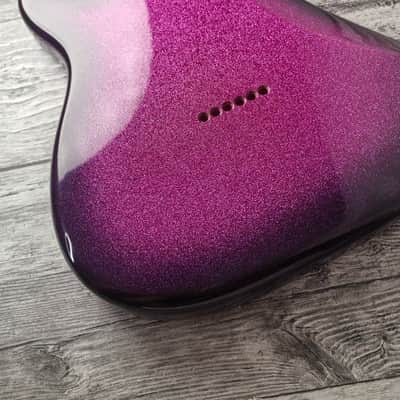 Unicorn Horn Pink 2PC Mahogany ST S-Style Body High Gloss, Hard Tail, Custom Shop Vintage Part Gadget, DIY Building Kit, S-Type Guitar image 9