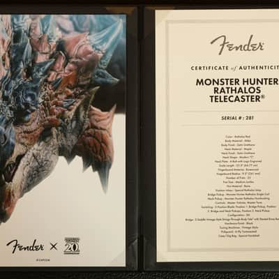 Fender Monster Hunter Rathalos Telecaster - Rosewood - Rathalos Red image 11