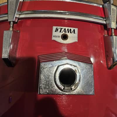 TAMA Rockstar 1980-90's - Mojave Red 22" bass drum image 2