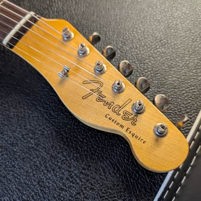 Fender Custom Shop ’63 Esquire Custom Deluxe Closet Classic Aged Relic W/OHSC Candy COA Build Sheet MINT image 12
