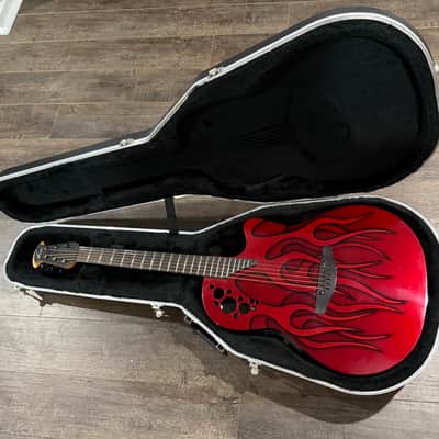 2003 Nikki Sixx "Red Flame" Ovation 1778T Elite Acoustic/Electric 6-String image 6