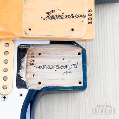 1992 Levinson Blade Texas Blue S-Style Guitar SSS Clear Blue, Japan image 18