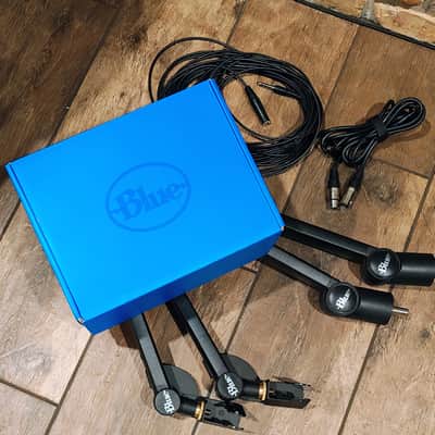 Blue Podcast Boom Arms, Microphone storage boxes, Condenser Microphone Mount, XLR & 1/4" Cables Lot image 5