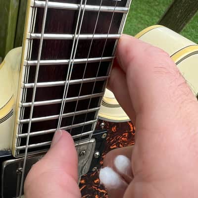 Epiphone Sheraton II 1993 - RARE Vintage Alpine White! - MIK - 8.2 lbs with HSC - Samick 335 Made in Korea image 7