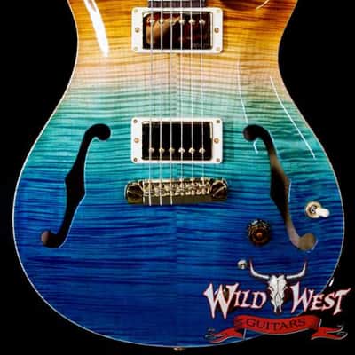 PRS Wild West Guitars 25th Anniversary Limited Run Wood Library Artist Package Hollowbody II Piezo Beach Fade (Private Stock Color) 5.55 LBS (US Only / No International Shipping) image 1