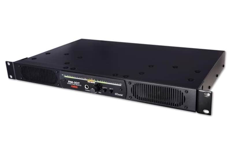 Fostex RM-3DT 1U Rack-Mount Dante-Enabled Active Stereo Monitor Speaker image 1