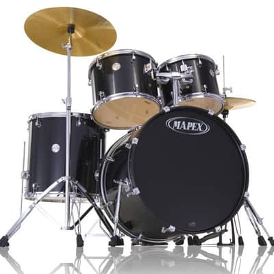 Mapex Voyager 5pc Standard Drum Set Complete with Hardware Grey Steel- VR5254TCZ image 1