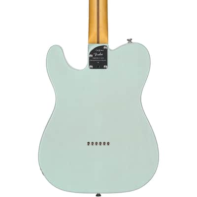 Fender Limited Edition American Pro II Telecaster Thinline Electric Guitar, Transparent Surf Green, with Case image 6