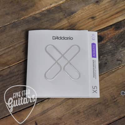 D'Addario XS XSAPB1152 Phosphor Bronze Coated Acoustic Guitar Strings Custom Light 11-52 image 2