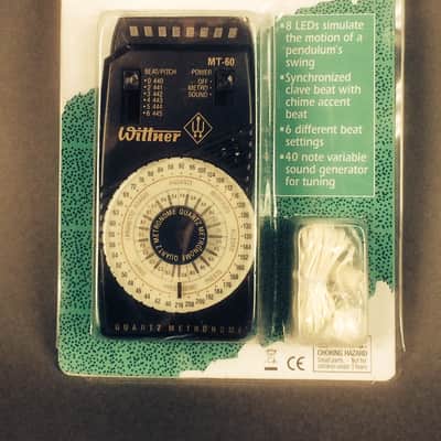 Wittner MT60 LED Pendulum Motion Metronome Black image 1