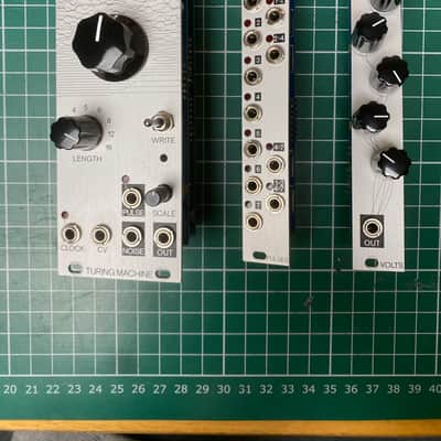 Music Thing Modular Turing Machine MKII With Pulses And Volts Expanders - Silver image 1