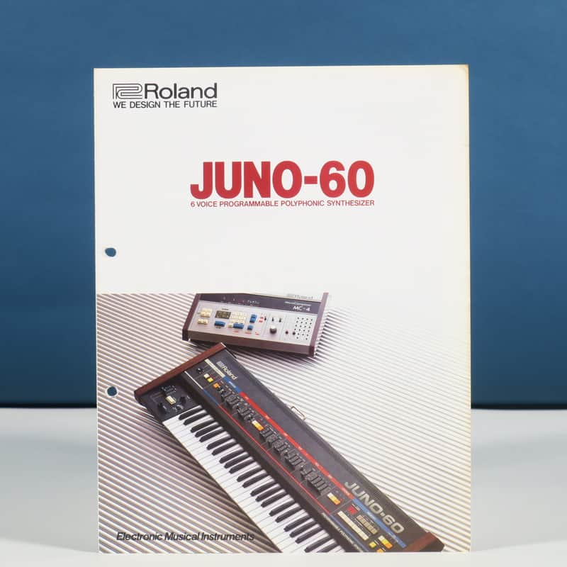 Roland Juno-60 synthesizer original brochure in German image 1