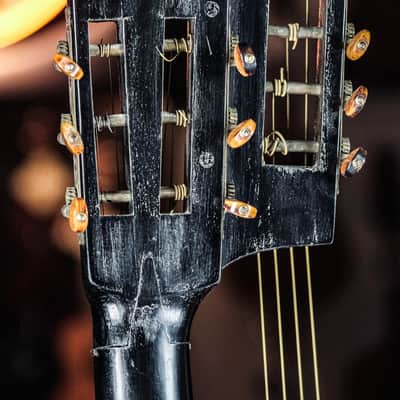 1950s Noname 10-string Guitar Lute natural image 8
