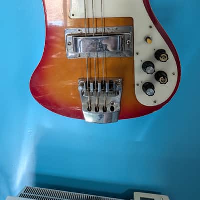 Aria Type Rickenbacker Made in Japan 70's - Fireglo image 2