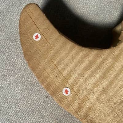 Tiger Maple Top Basswood Guitar Body image 4