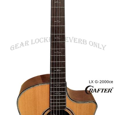 Crafter LX G-2000ce all solid torrefied Alpine Spruce & rosewood electric guitar image 8