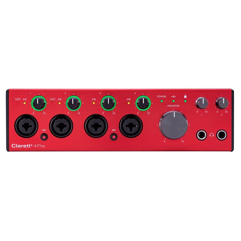 Focusrite Clarett+ 4Pre 18-In / 8-Out USB Audio Recording Interface image 1