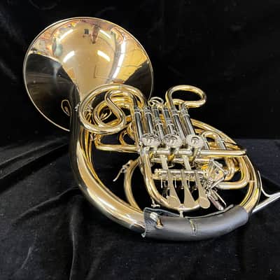 Beautiful Gold Brass Alexander 103 Double Horn image 3