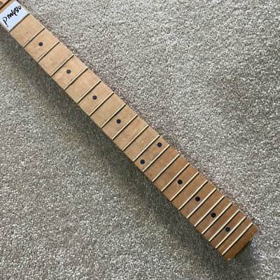 Maple Wood Lefty Guitar Strat Style Neck, 22 Frets Fingerboard image 5