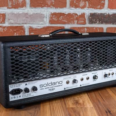 Soldano SLO-100 Head Ground Zero Mod 2020 Black - White Chassis image 5