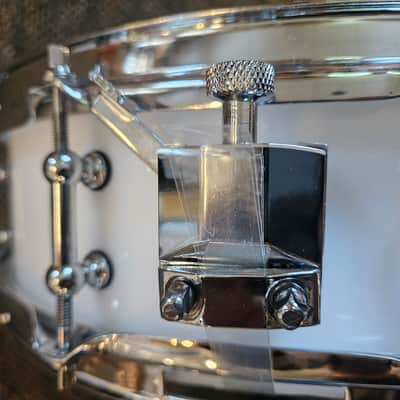RL Drums White Acrylic 14"x 4" snare drum image 4